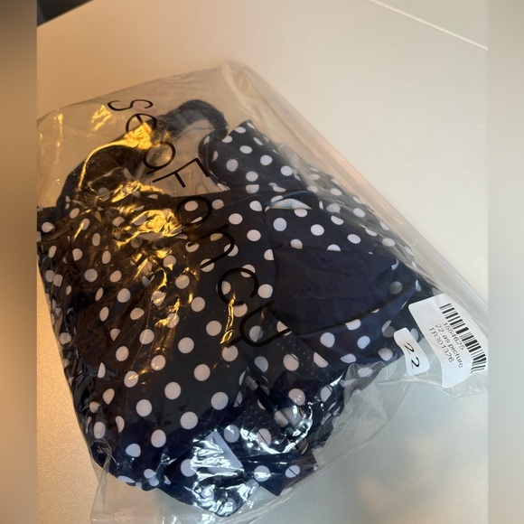 NWT - Seafancy High Neck Blue And White Dot One-Piece Swimsuit - Picture 4 of 8